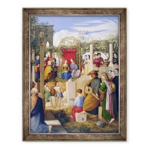 Tablou inramat - Julius Schnorr von Carolsfeld - Casatoria la Cana, 70 x 90 cm