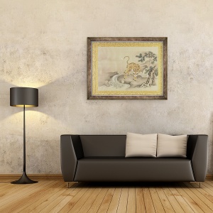 Tablou inramat - Kano Tsunenobu - Album de copii ale picturilor chinezesti II, frunze de album, 70 x 90 cm - Img 2