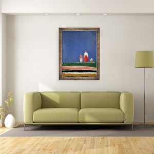 Tablou inramat - Kazimir Severinovich Malevich - Trei figuri, 60 x 80 cm - Img 2