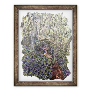Tablou inramat - Kirstie Adamson - Banca de primavara, 60 x 80 cm
