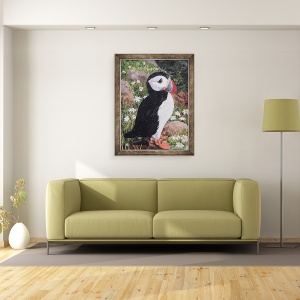 Tablou inramat - Kirstie Adamson - Puffin, 70 x 90 cm - Img 2