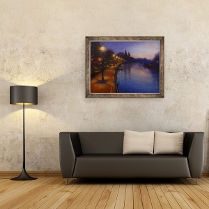 Tablou inramat - Lee Campbell - Lumini Twickenham 2013, 60 x 80 cm - Img 2
