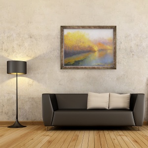 Tablou inramat - Lee Campbell - River Gold 2012, 60 x 80 cm - Img 2