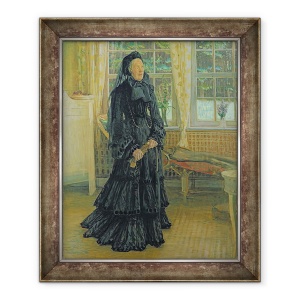 Tablou inramat - Leopold Karl Walter von Kalckreuth - Marie Zacharias 1828-1907 Zi ploioase, 50 x 60 cm