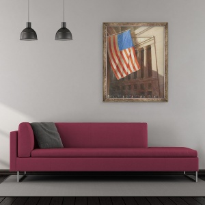 Tablou inramat - Lincoln Seligman - Bursa de Valori New York II, 70 x 85 cm - Img 2