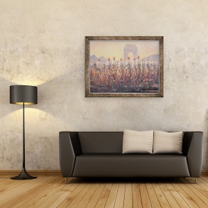 Tablou inramat - Lincoln Seligman - Delhi Parade, 70 x 90 cm - Img 2
