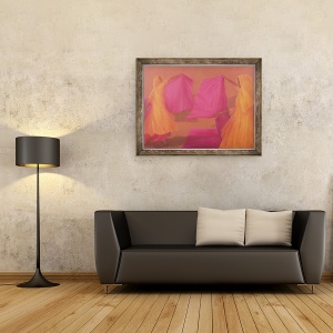 Tablou inramat - Lincoln Seligman - Legarea Saris, 60 x 80 cm - Img 2