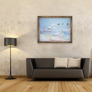 Tablou inramat - Lincoln Seligman - Magic Money ulei pe panza, 60 x 80 cm - Img 2