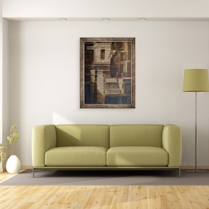 Tablou inramat - Lincoln Seligman - Pesterile Ellora, 60 x 80 cm - Img 2
