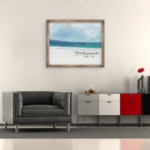 Tablou inramat - Lincoln Seligman - Plaja Thalassa, 50 x 60 cm - Img 2