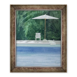 Tablou inramat - Lincoln Seligman - Poolside, 50 x 60 cm