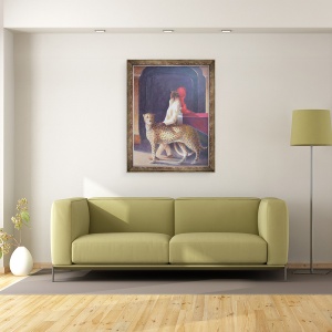 Tablou inramat - Lincoln Seligman - sofer + ghepard, 60 x 80 cm - Img 2