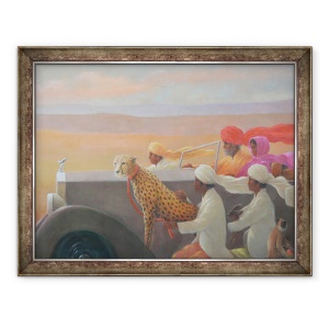 Tablou inramat - Lincoln Seligman - Turban mare si rosu II, 70 x 90 cm