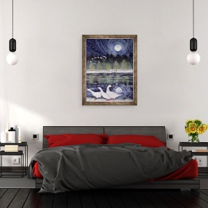 Tablou inramat - Lisa Graa Jensen - Gaste de zapada, 70 x 90 cm - Img 3