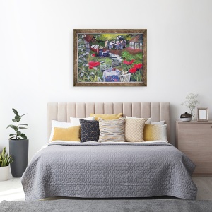Tablou inramat - Lisa Graa Jensen - Petrecere de paza a, 70 x 90 cm - Img 3