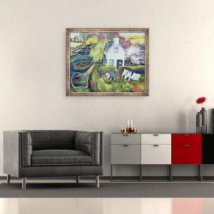 Tablou inramat - Lisa Graa Jensen - Sfanta Ecaterina, 70 x 85 cm - Img 2
