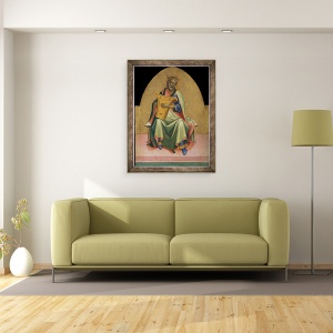 Tablou inramat - Lorenzo Monaco - David, 70 x 90 cm - Img 2