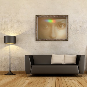 Tablou inramat - Lou Gibbs - Atins de Lumina, 2013, 70 x 90 cm - Img 2