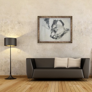 Tablou inramat - Lou Gibbs - Jack Russel, 2015, 70 x 90 cm - Img 2