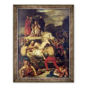 Tablou inramat - Louis Boulanger - Mazeppa, 60 x 80 cm