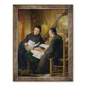Tablou inramat - Louis Gabriel Blanchet - P.P. Leseur si Francois Jacquier 1711-88 in Roma, 60 x 80 cm