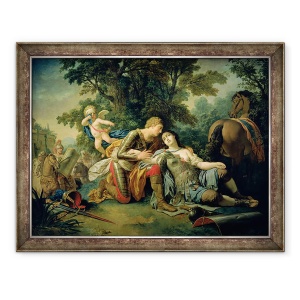 Tablou inramat - Louis Jean Francois I Lagrenee - Tancred si Clorinda, 60 x 80 cm