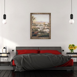 Tablou inramat - Louis Lejeune - Batalia Piramidelor, 21 iulie 1798, 60 x 80 cm - Img 3
