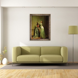 Tablou inramat - Louis Leopold Boilly - La intrare, 60 x 80 cm - Img 2