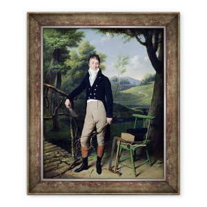 Tablou inramat - Louis Leopold Boilly - Portret De Barbat, posibil Monsieur dAucourt de Saint-Just, 50 x 60 cm