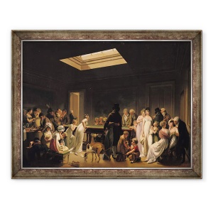Tablou inramat - Louis Leopold Boilly - Un joc de biliard, 70 x 90 cm