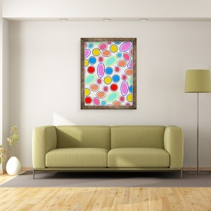 Tablou inramat - Louisa Hereford - Spoturi bomboane, 60 x 80 cm - Img 2
