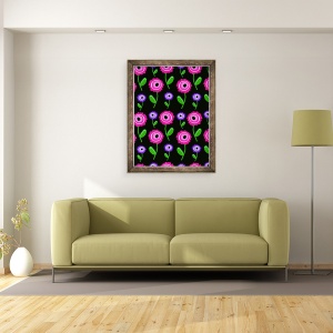 Tablou inramat - Louisa Hereford - Tineri Florali, 60 x 80 cm - Img 2