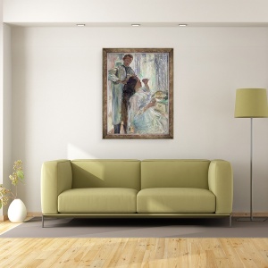 Tablou inramat - Lovis Corinth - Charlotte Corint La Ei Dressing Masa, 60 x 80 cm - Img 2