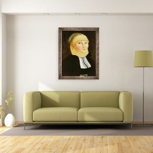 Tablou inramat - Lucas Cranach the Elder - Katharina Luther neee von Bora, 60 x 80 cm - Img 2
