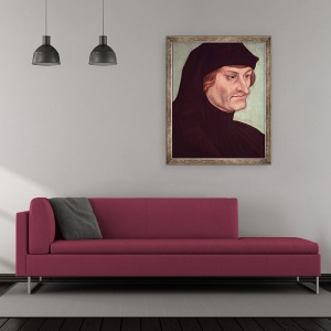 Tablou inramat - Lucas Cranach the Elder - Portret De Rudolf Agricola 1444-85, 50 x 60 cm - Img 2