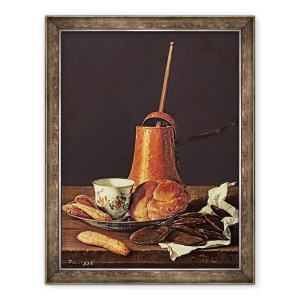 Tablou inramat - Luis Egidio Melendez - Natura moarta cu un set de ciocolata, 60 x 80 cm