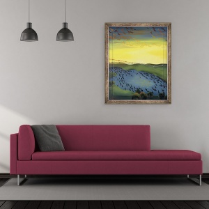 Tablou inramat - Magdolna Ban - 1956, 70 x 85 cm - Img 2