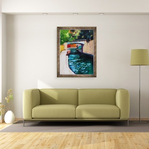 Tablou inramat - Marco Cazzulini - Canal, Sydney Gardens, 70 x 90 cm - Img 2