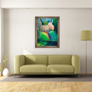 Tablou inramat - Marco Cazzulini - Piscina intunecata, 70 x 90 cm - Img 2