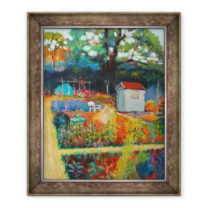 Tablou inramat - Marco Cazzulini - Scaun alb, 70 x 85 cm