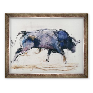 Tablou inramat - Mark Adlington - Bull de incarcare, 60 x 80 cm