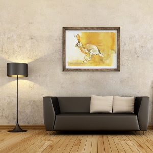 Tablou inramat - Mark Adlington - Cape iepure, 60 x 80 cm - Img 2