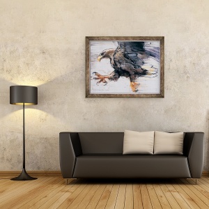 Tablou inramat - Mark Adlington - Ghearele - Vulturul de mare cu coada alba, 60 x 80 cm - Img 2