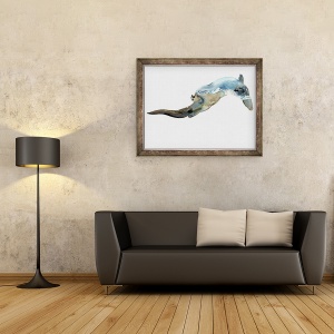 Tablou inramat - Mark Adlington - Linia de plutire, 2014, 70 x 90 cm - Img 2