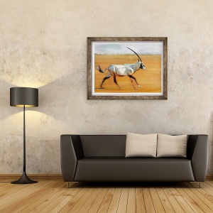 Tablou inramat - Mark Adlington - Oryx galop, 60 x 80 cm - Img 2