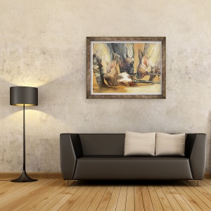 Tablou inramat - Mark Adlington - Pachet Attack Tineri Hyaene Dungi, 60 x 80 cm - Img 2