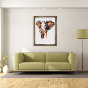 Tablou inramat - Mark Adlington - Studiu Elephant Head, 2018, 70 x 90 cm - Img 2