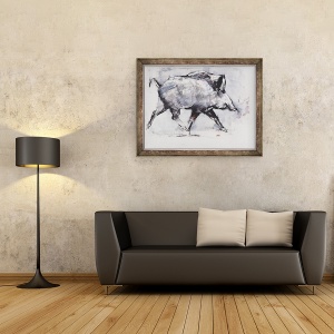 Tablou inramat - Mark Adlington - Tanar mistret, Bialowieza, 60 x 80 cm - Img 2
