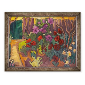 Tablou inramat - Marta Martonfi-Benke - Gradina Mamei II, 60 x 80 cm