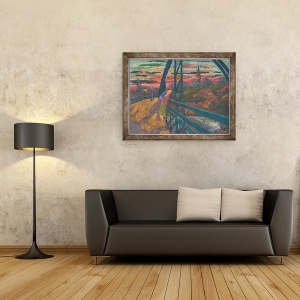 Tablou inramat - Marta Martonfi-Benke - Pe Punte, 60 x 80 cm - Img 2